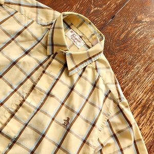 Penguin short-sleeved button-down men's shirt, M